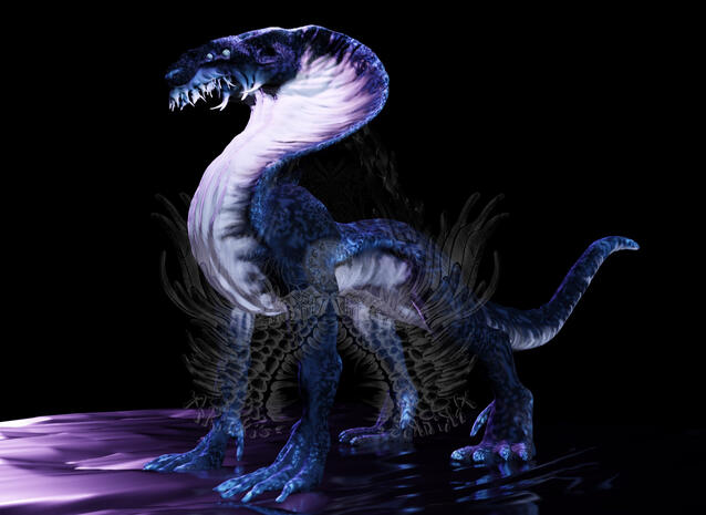 3D - Monstre sculpture et shaders (concept original) - tests du vertex painting